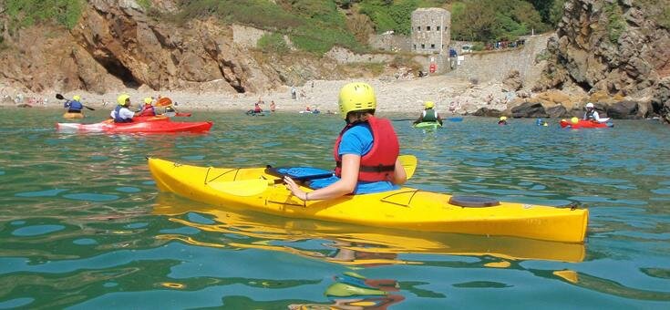 Kayaking in Guernsey