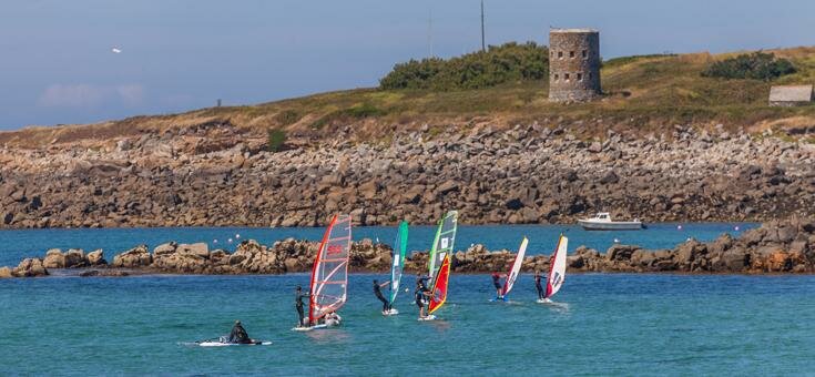 Windsurfing in Guernsey