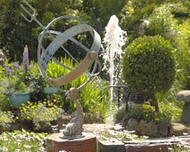 Bruce Russells Silversmiths garden in Guernsey