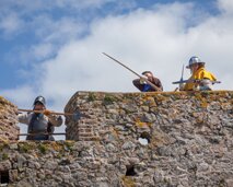 Shooting from the battlements, Guernsey